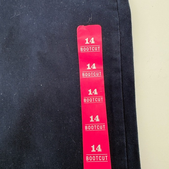 The Children's Place Dark Navy Blue Boot Cut Uniform Pants Size 14 - Picture 2 of 5